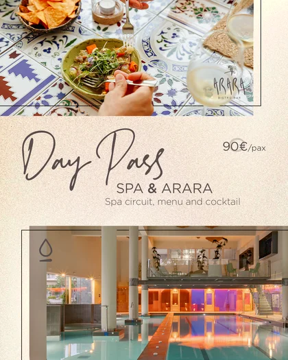 Circuito spa de 90 minutos y menú degustación en Arara Bistro Bar, Higuerón Hotel